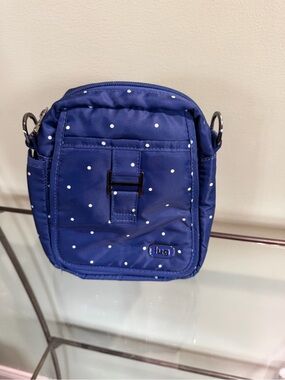 Lug Blue Dot Can Can Crossbody Pouch